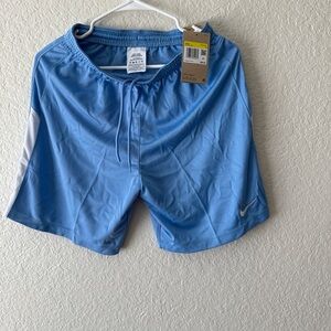 Nike Men's Athletic Shorts - Light Blue and White